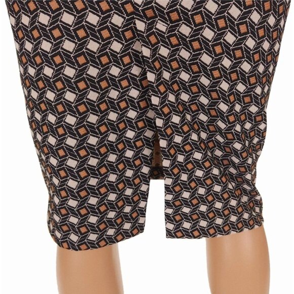 ALYSI Super Tubo Skirt Size IT 44 US 8 M Cammello Multi Creme Jacquard - Picture 6 of 10